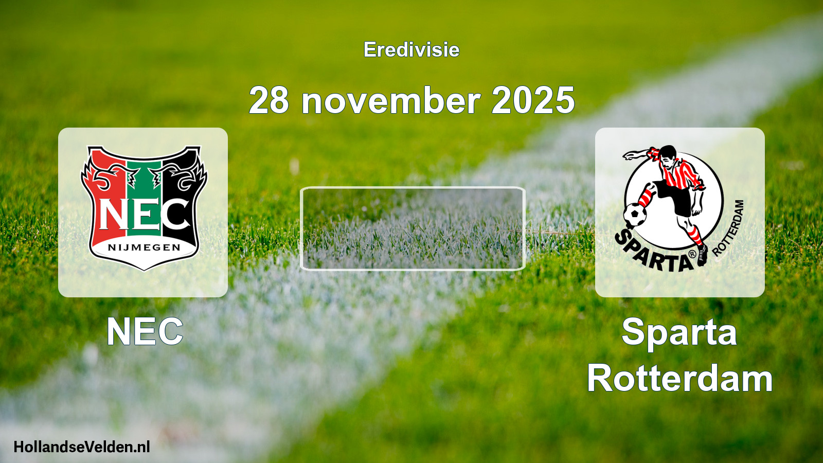 Geplande wedstrijd: NEC - Sparta Rotterdam (28 november 2025)