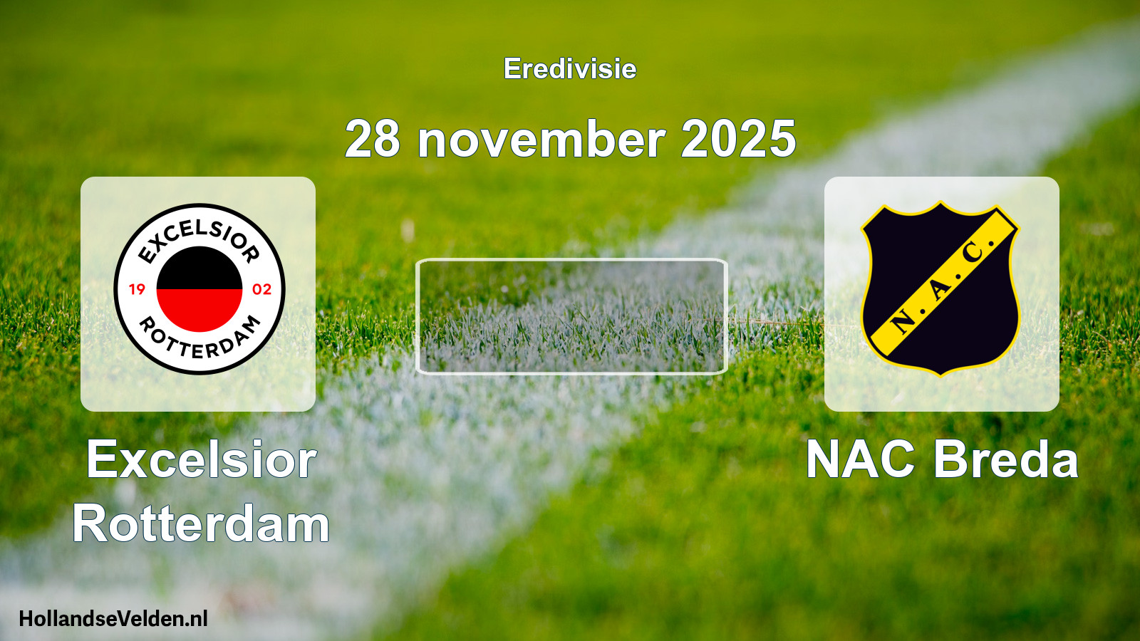 Geplande wedstrijd: Excelsior Rotterdam - NAC Breda (28 november 2025)