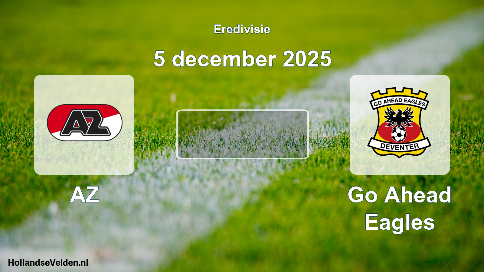 Geplande wedstrijd: AZ - Go Ahead Eagles (5 december 2025)
