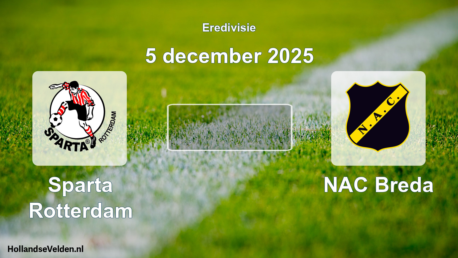 Geplande wedstrijd: Sparta Rotterdam - NAC Breda (5 december 2025)