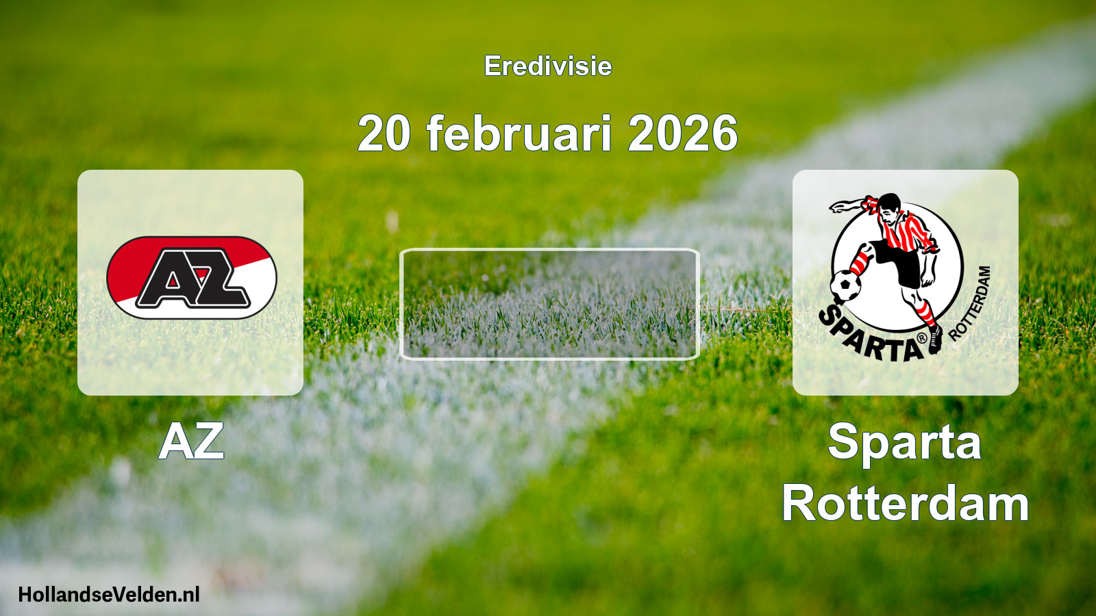 Scheduled Match: AZ - Sparta Rotterdam (20 February 2026)