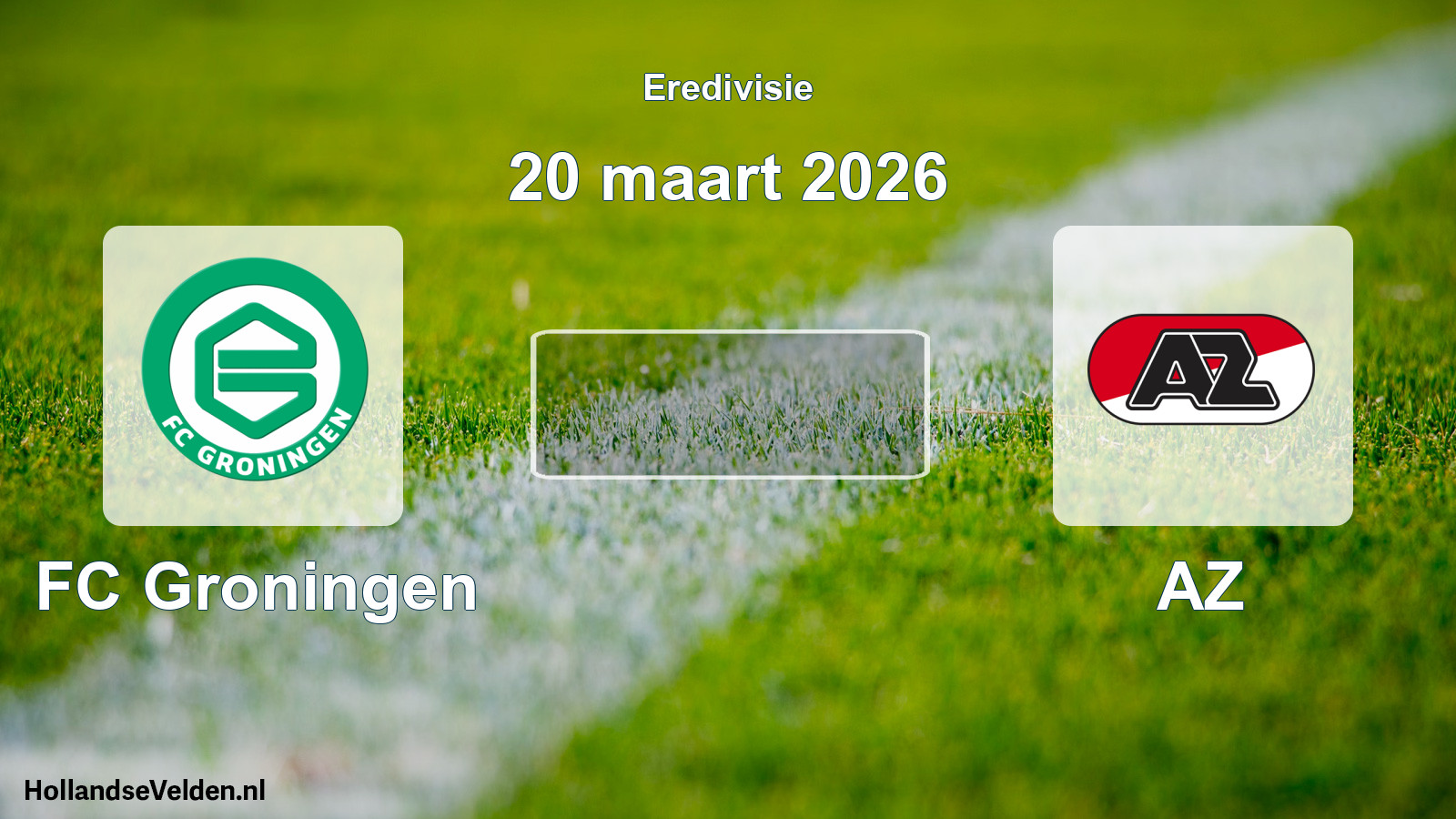 Geplande wedstrijd: FC Groningen - AZ (20 maart 2026)