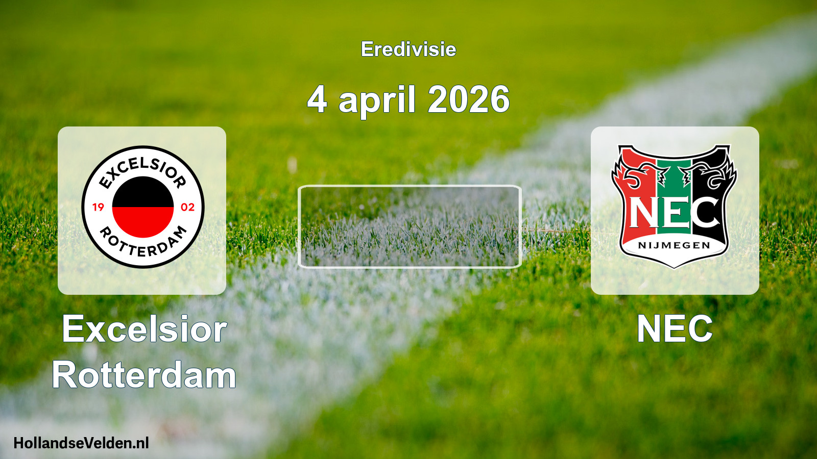 Geplande wedstrijd: Excelsior Rotterdam - NEC (4 april 2026)