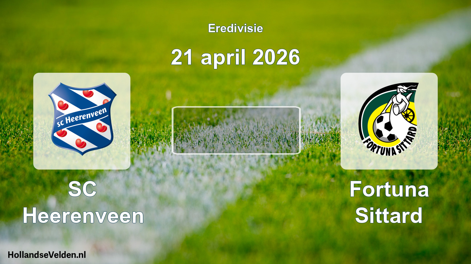 Geplande wedstrijd: SC Heerenveen - Fortuna Sittard (21 april 2026)