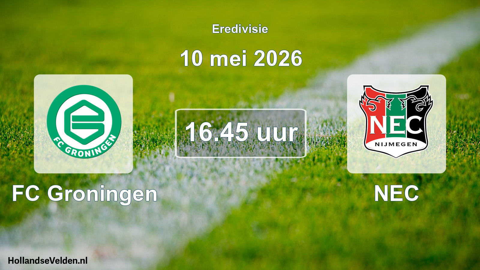Scheduled Match: FC Groningen - NEC (10 May 2026)