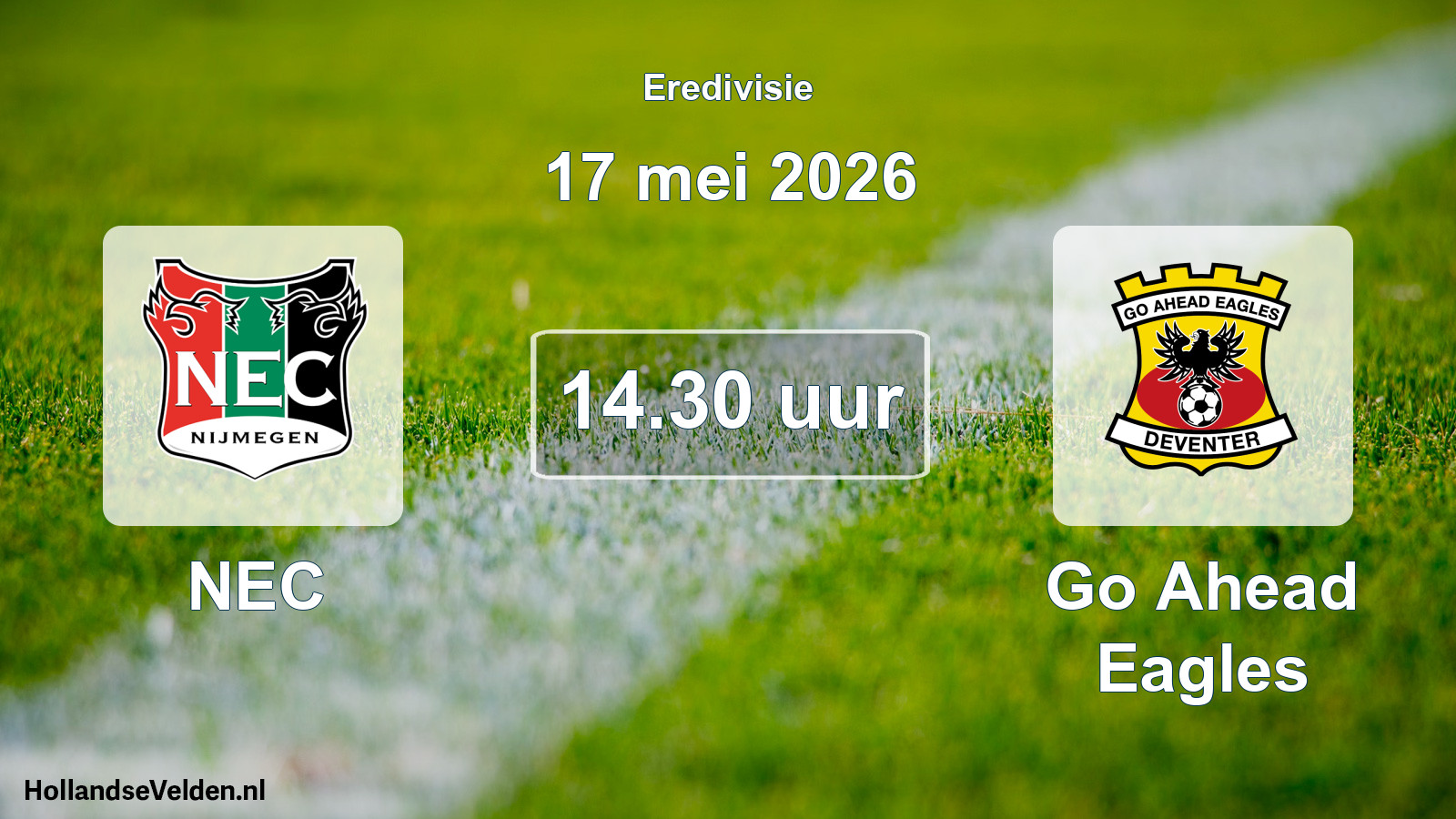 Geplande wedstrijd: NEC - Go Ahead Eagles (17 mei 2026)