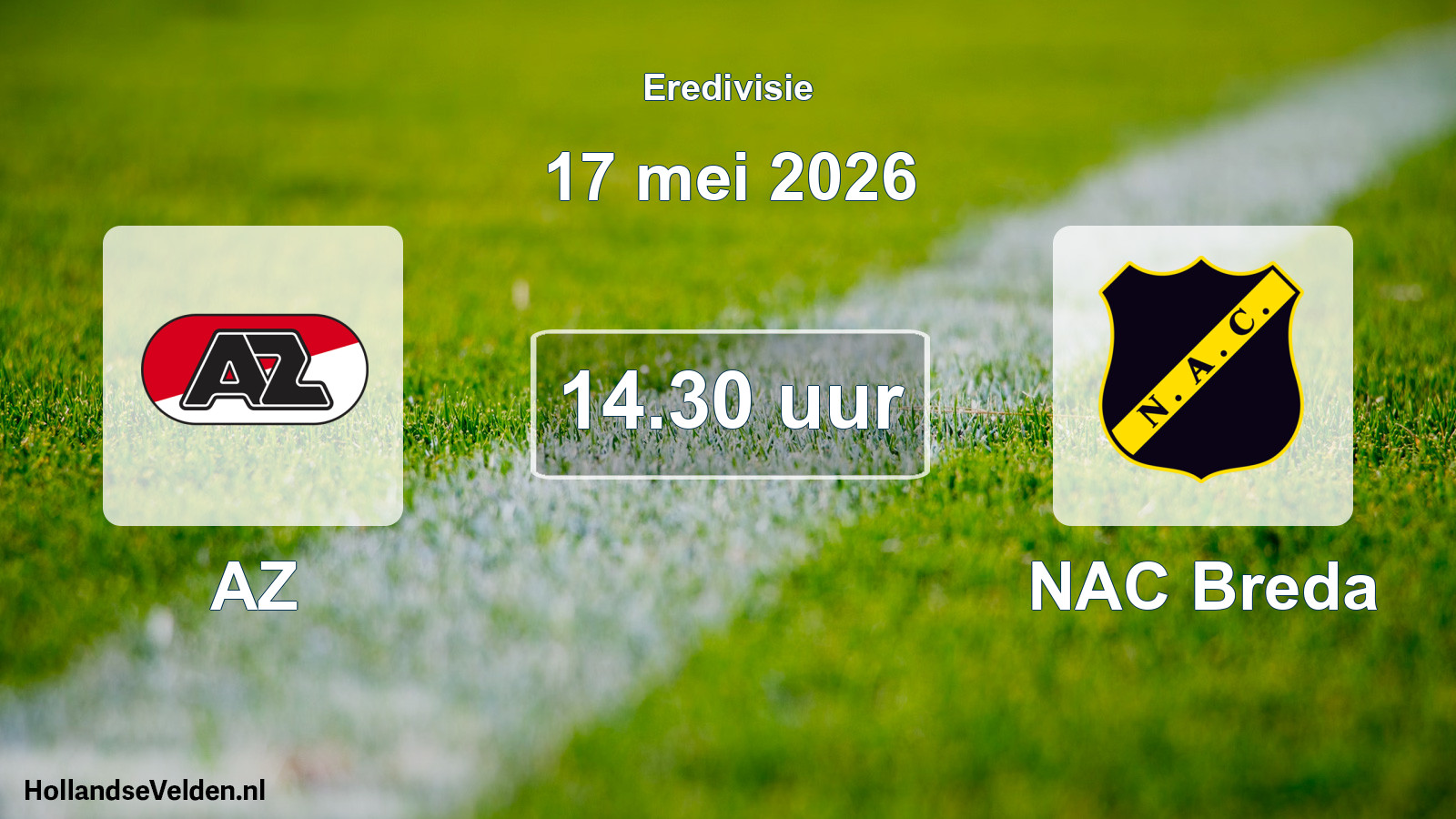 Geplande wedstrijd: AZ - NAC Breda (17 mei 2026)