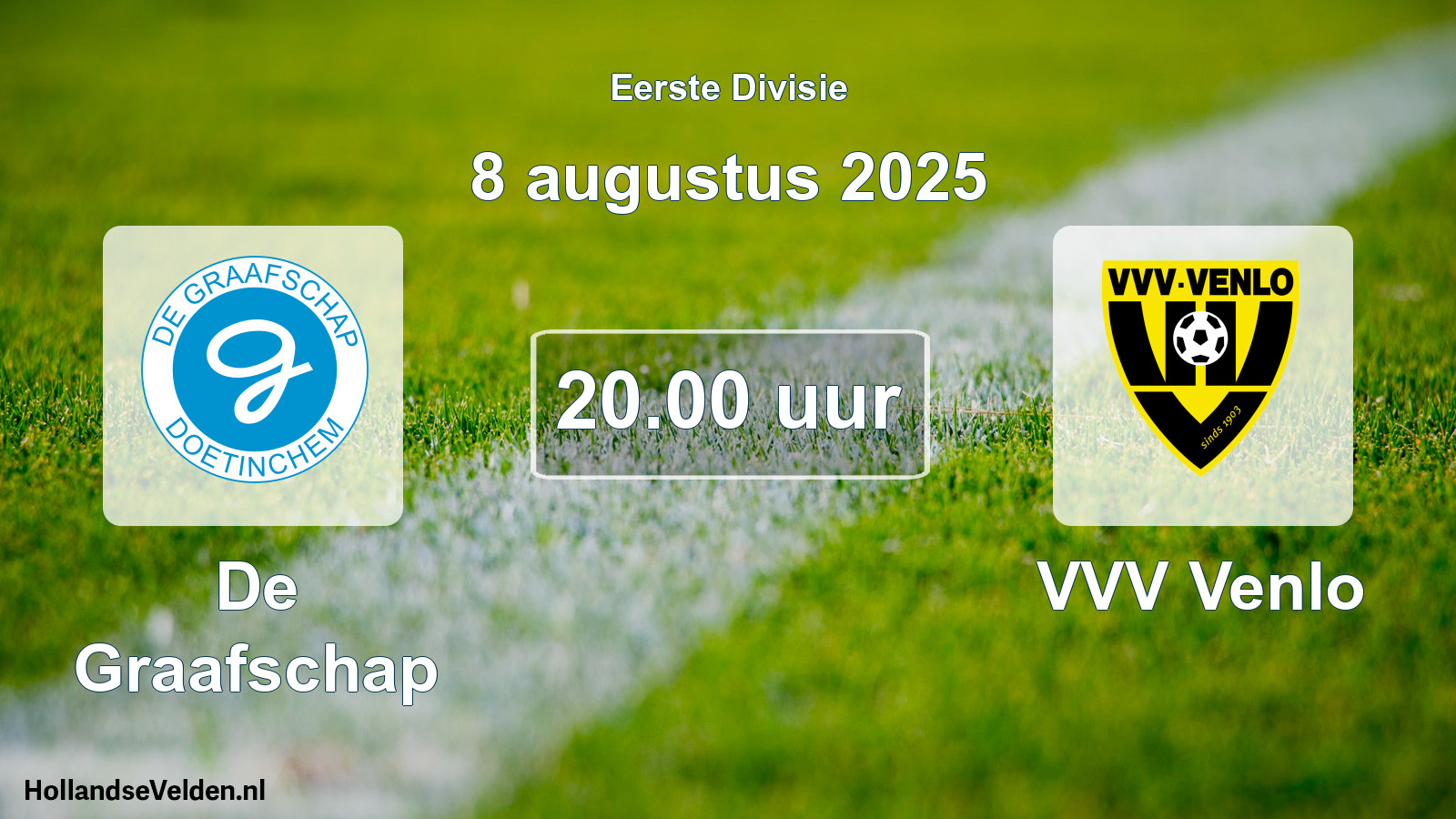 Scheduled Match: De Graafschap - VVV Venlo (8 August 2025)