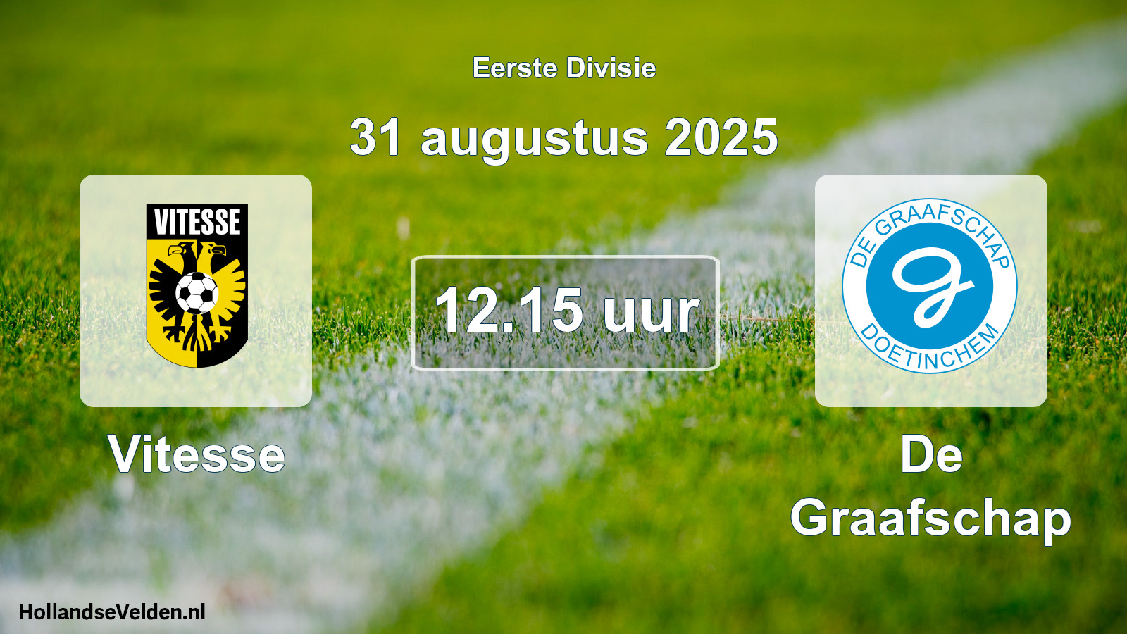 Scheduled Match: Vitesse - De Graafschap (31 August 2025)