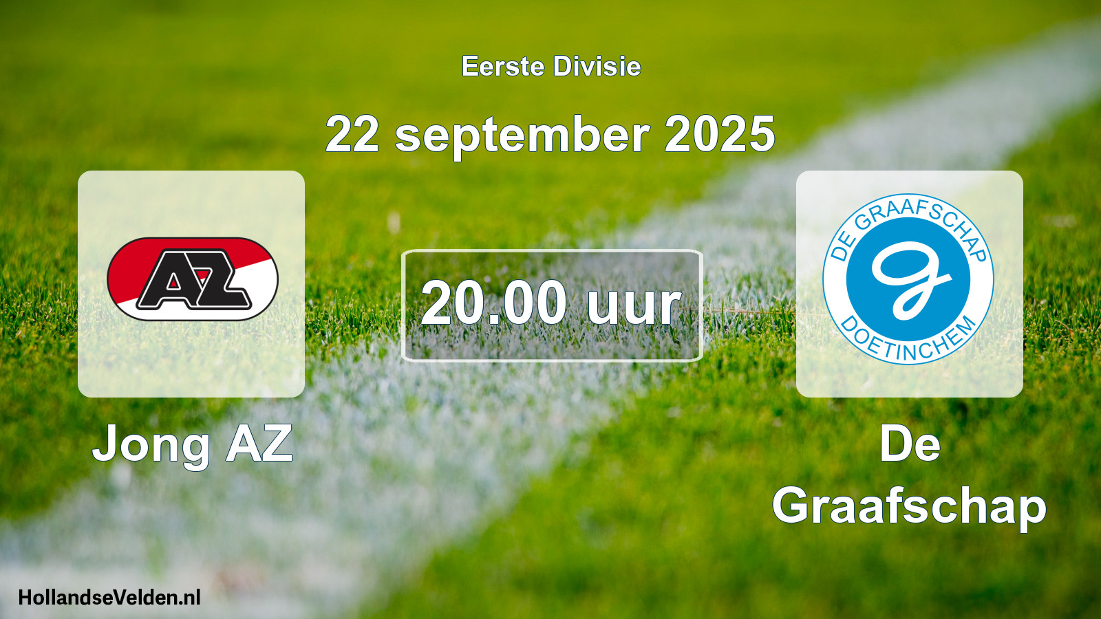 Scheduled Match: Jong AZ - De Graafschap (22 September 2025)