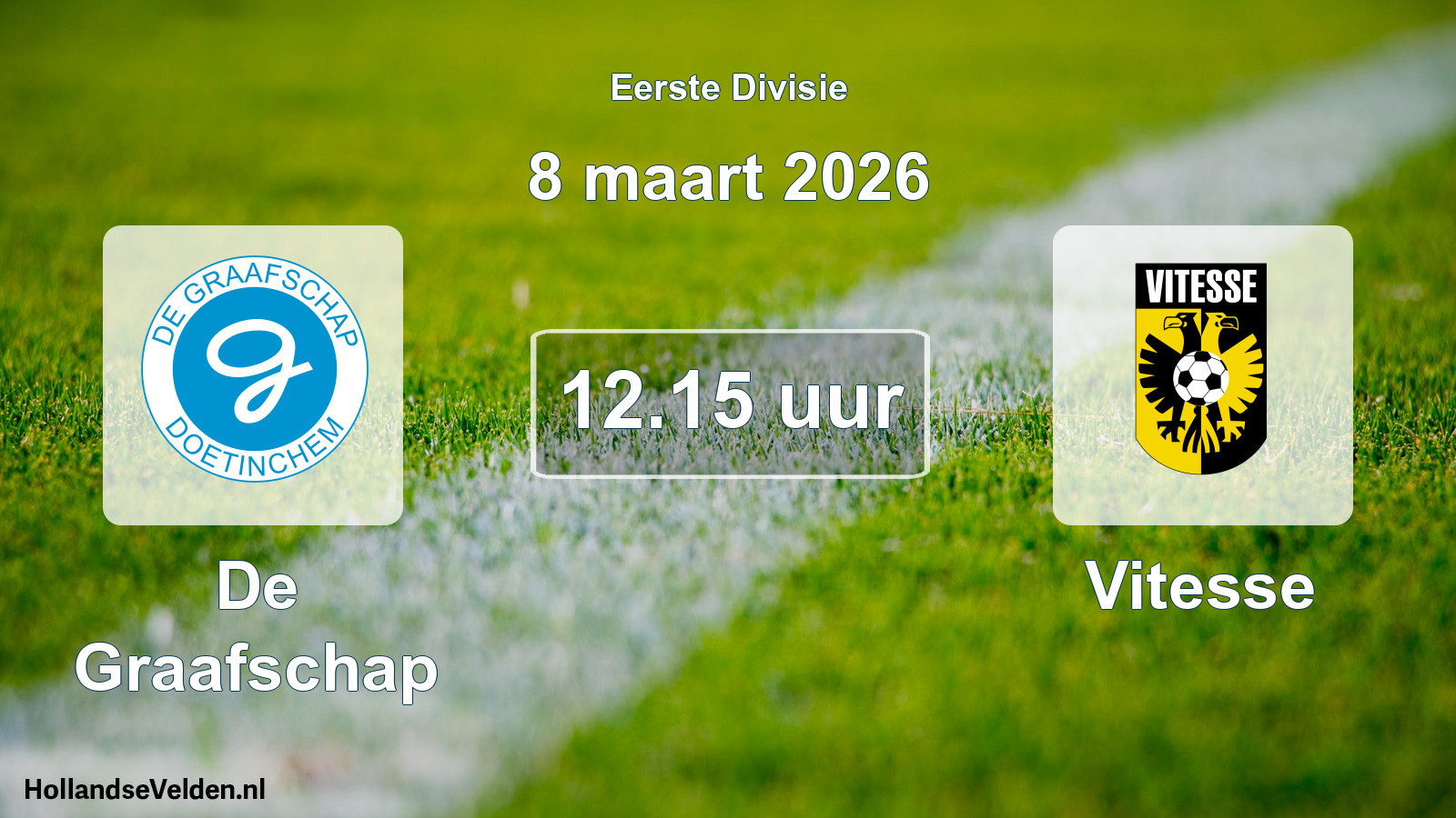 Scheduled Match: De Graafschap - Vitesse (8 March 2026)