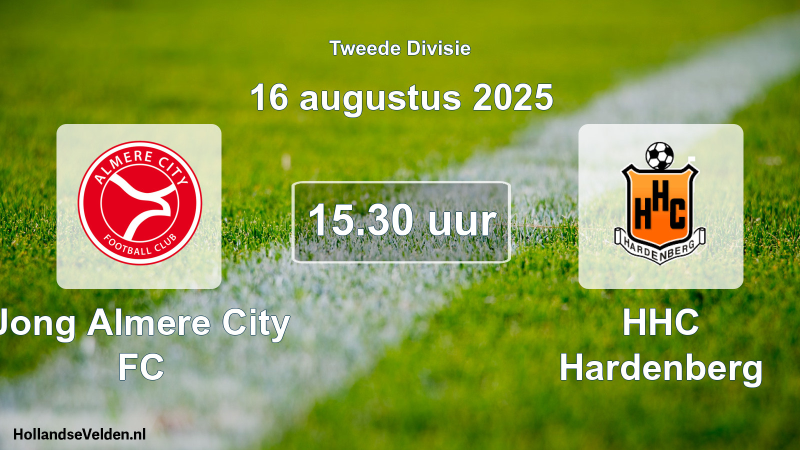 Scheduled Match: Jong Almere City FC - HHC Hardenberg (16 August 2025)