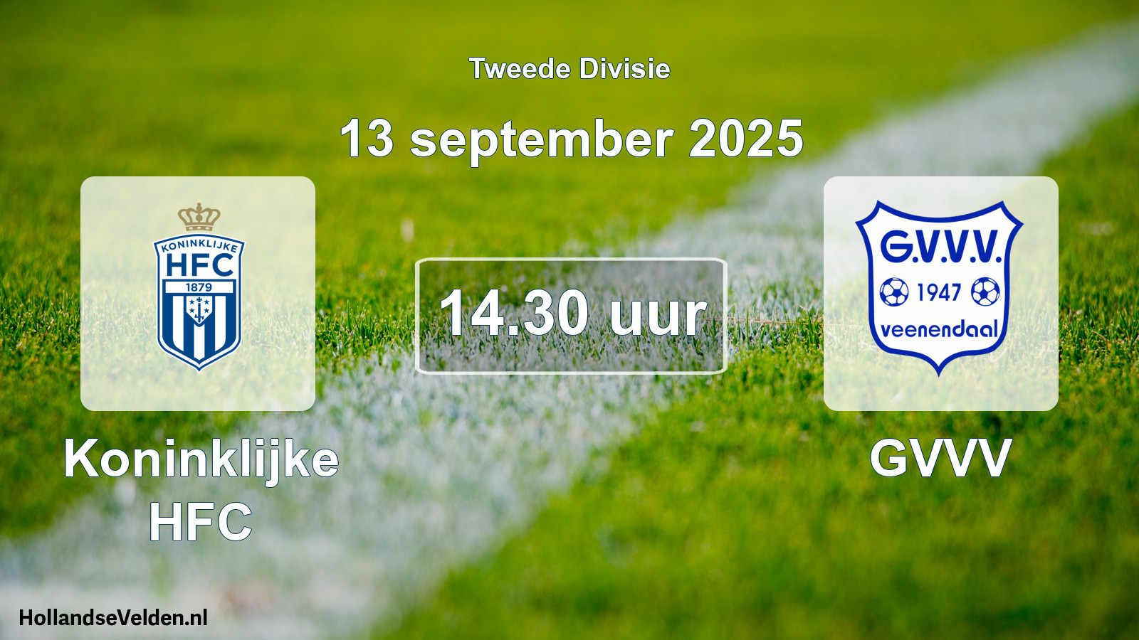 Scheduled Match: Koninklijke HFC - GVVV (13 September 2025)