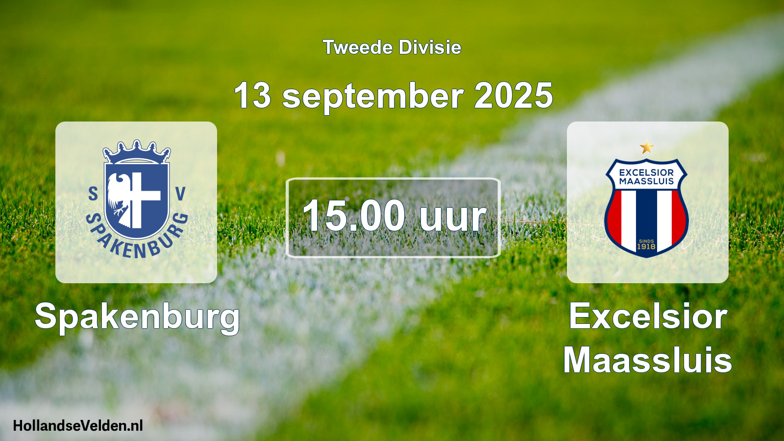Scheduled Match: Spakenburg - Excelsior Maassluis (13 September 2025)
