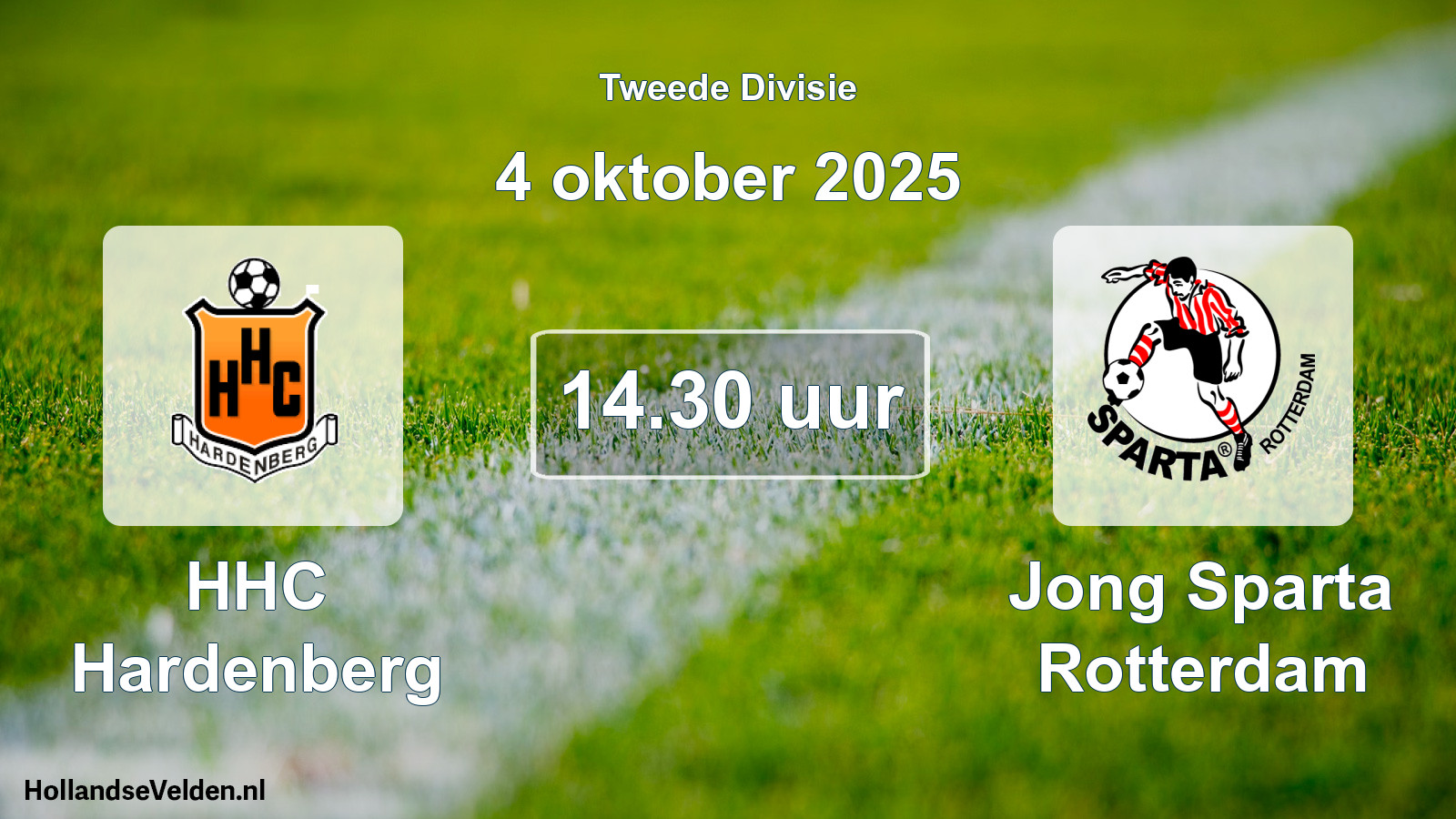 Scheduled Match: HHC Hardenberg - Jong Sparta Rotterdam (4 October 2025)