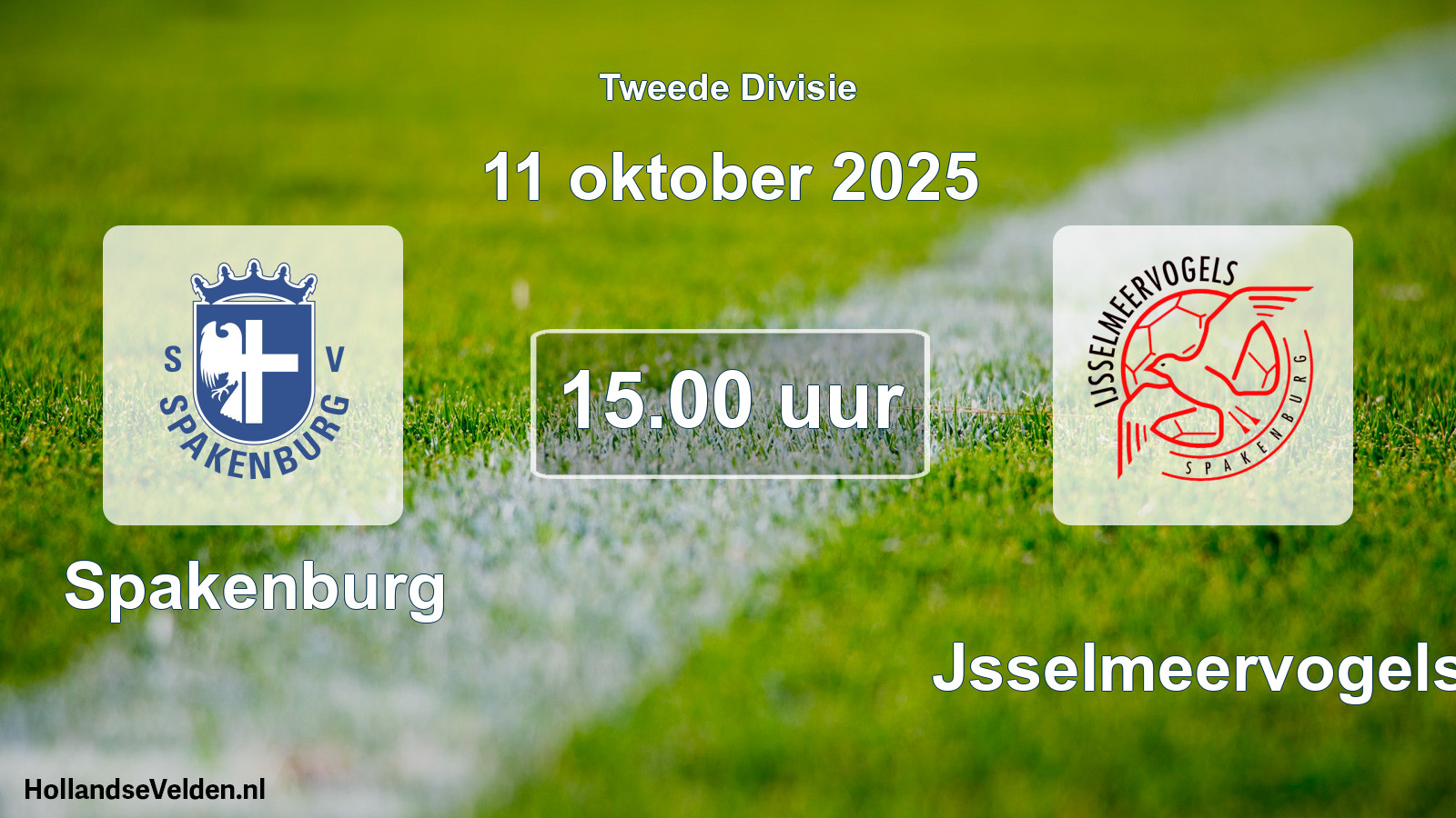 Scheduled Match: Spakenburg - IJsselmeervogels (11 October 2025)