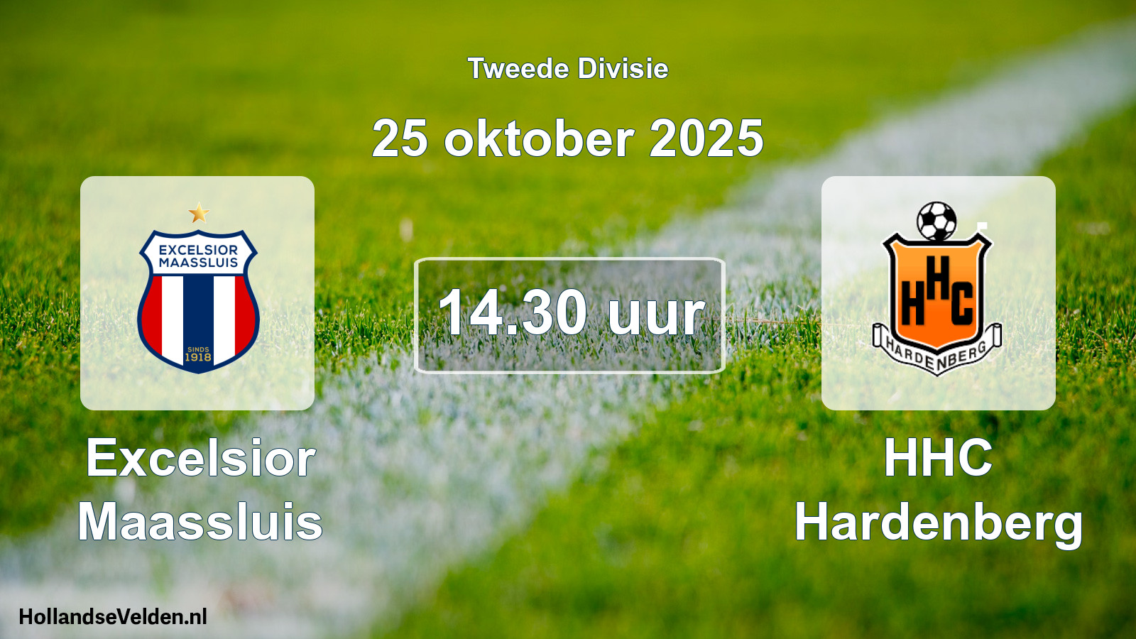 Scheduled Match: Excelsior Maassluis - HHC Hardenberg (25 October 2025)
