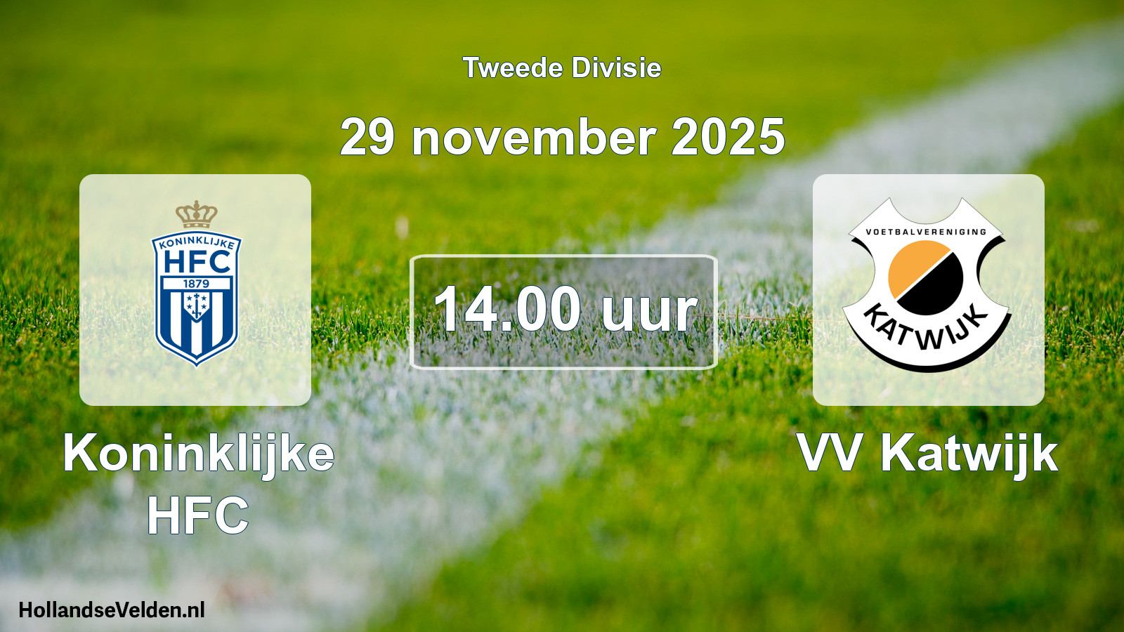 Scheduled Match: Koninklijke HFC - VV Katwijk (29 November 2025)