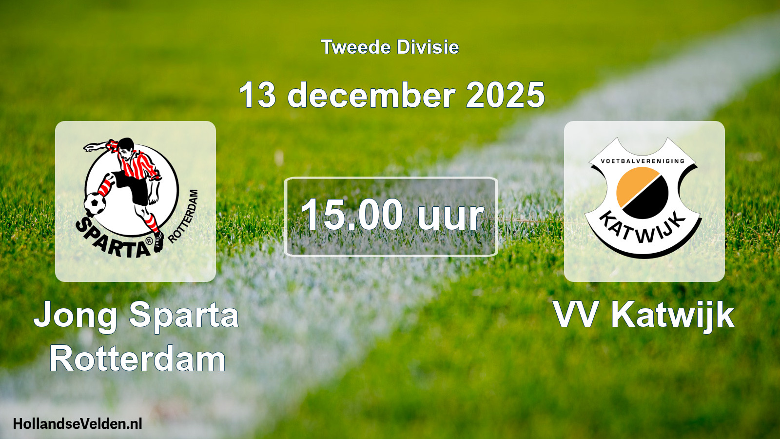 Scheduled Match: Jong Sparta Rotterdam - VV Katwijk (13 December 2025)