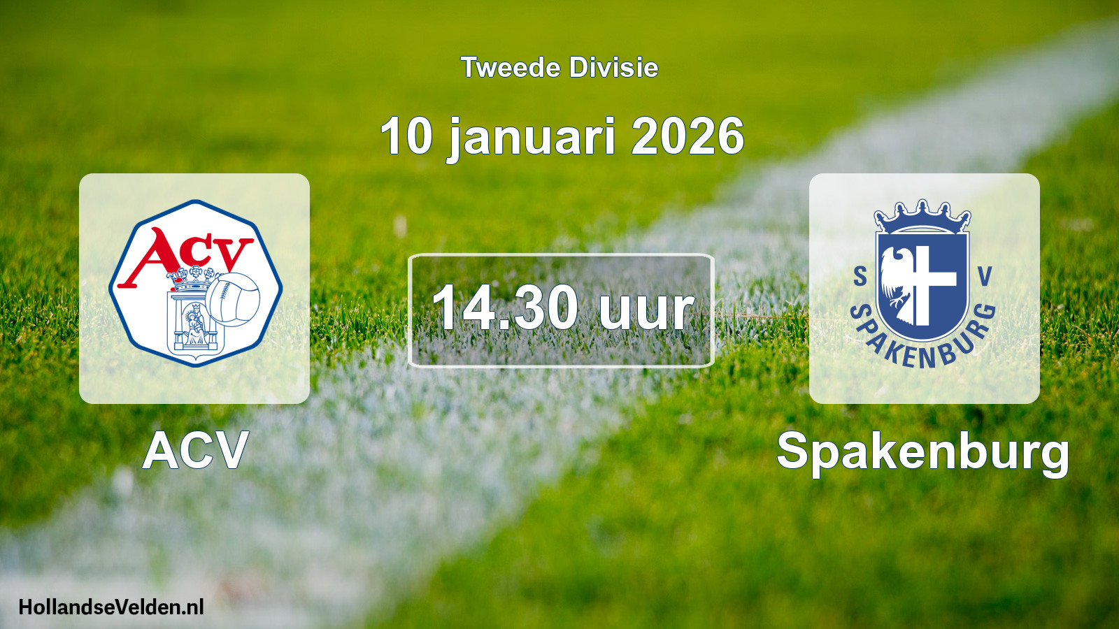 Scheduled Match: ACV - Spakenburg (10 January 2026)