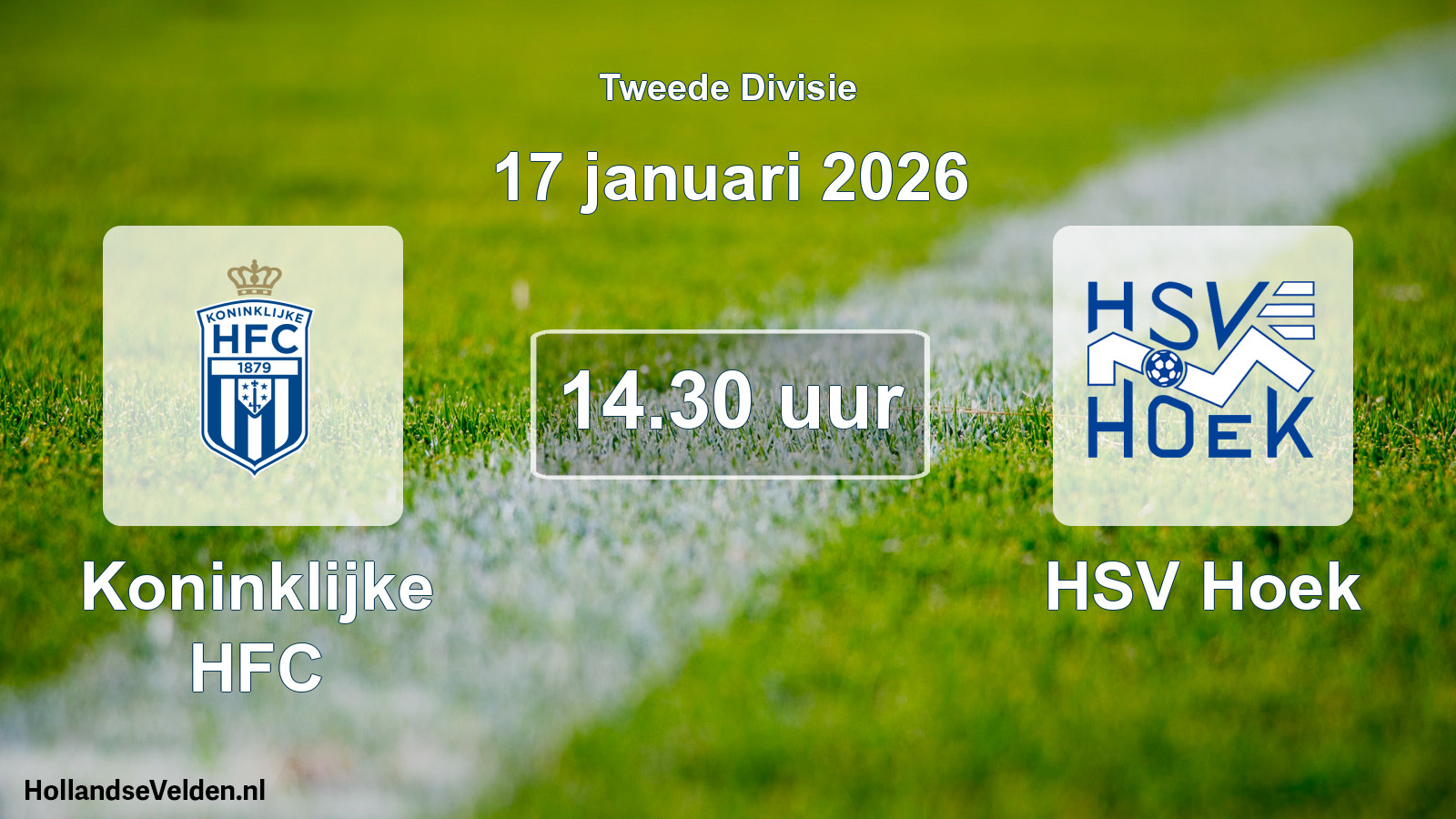 Scheduled Match: Koninklijke HFC - HSV Hoek (17 January 2026)