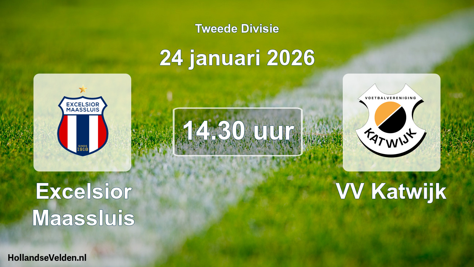 Scheduled Match: Excelsior Maassluis - VV Katwijk (24 January 2026)