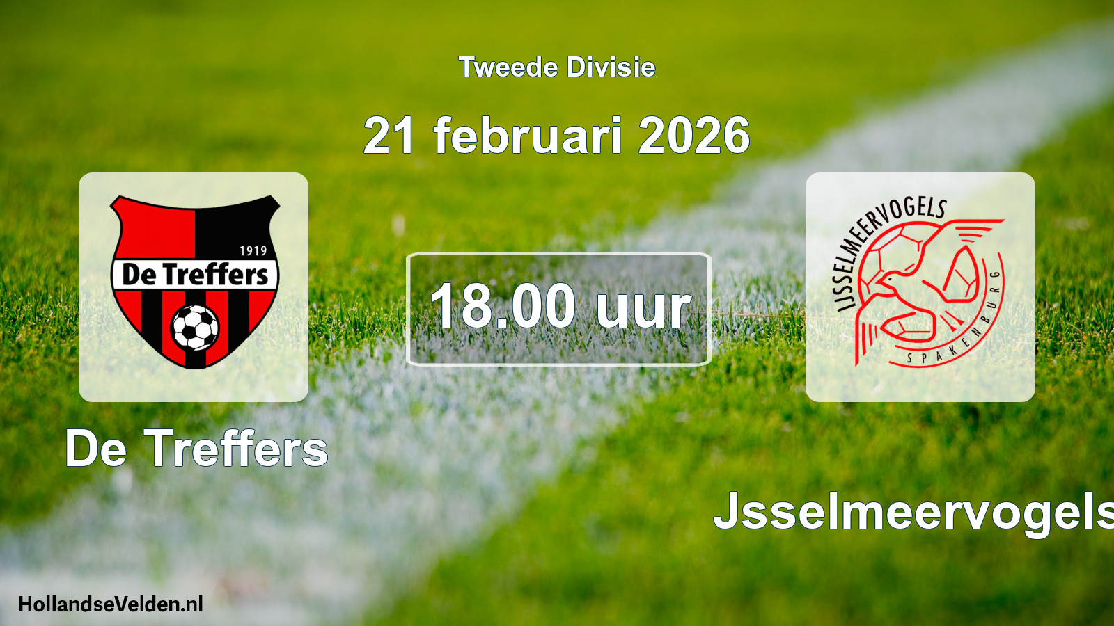 Scheduled Match: De Treffers - IJsselmeervogels (21 February 2026)