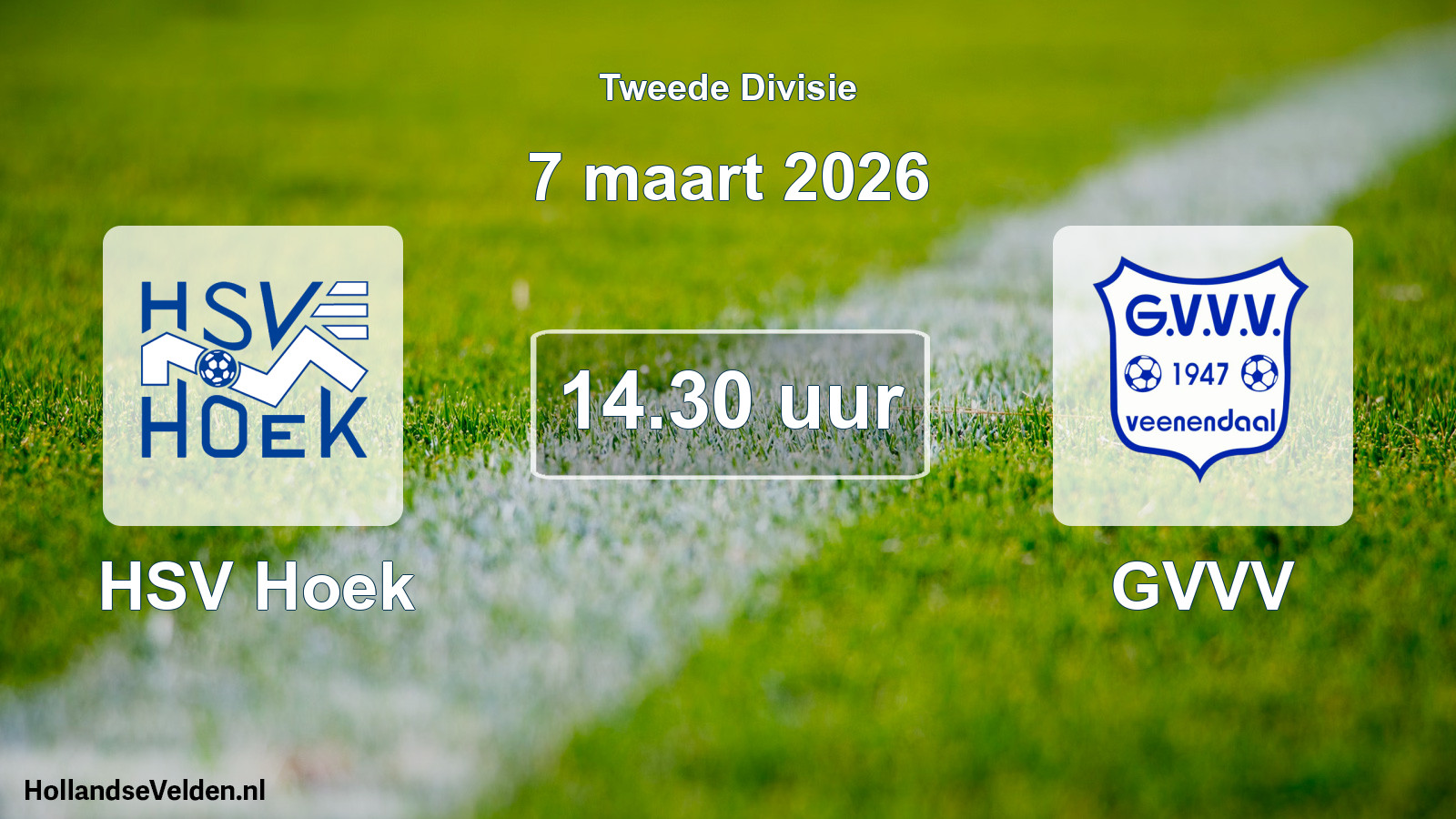 Scheduled Match: HSV Hoek - GVVV (7 March 2026)