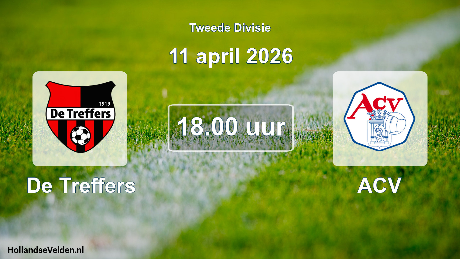 Scheduled Match: De Treffers - ACV (11 April 2026)