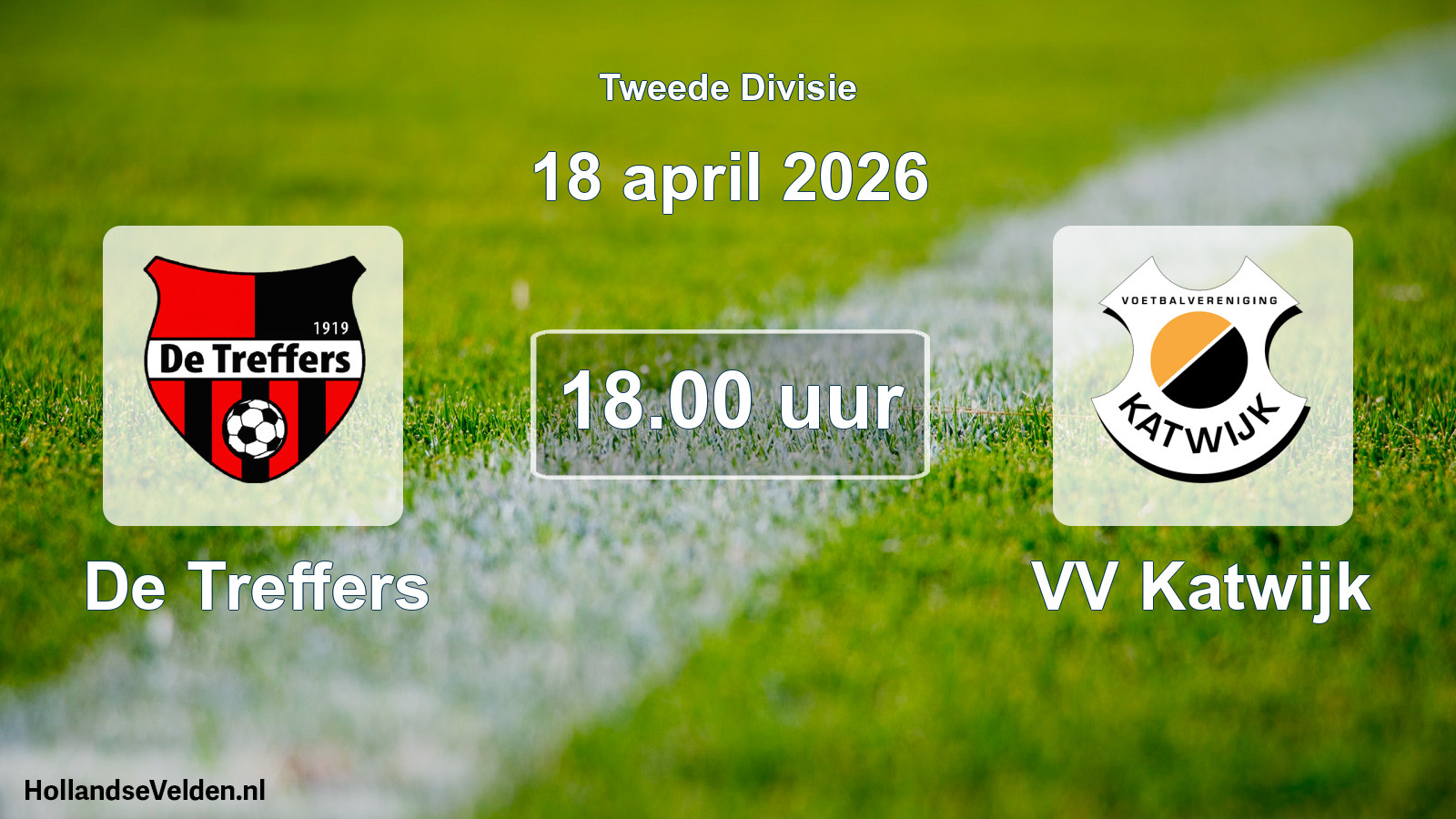 Scheduled Match: De Treffers - VV Katwijk (18 April 2026)