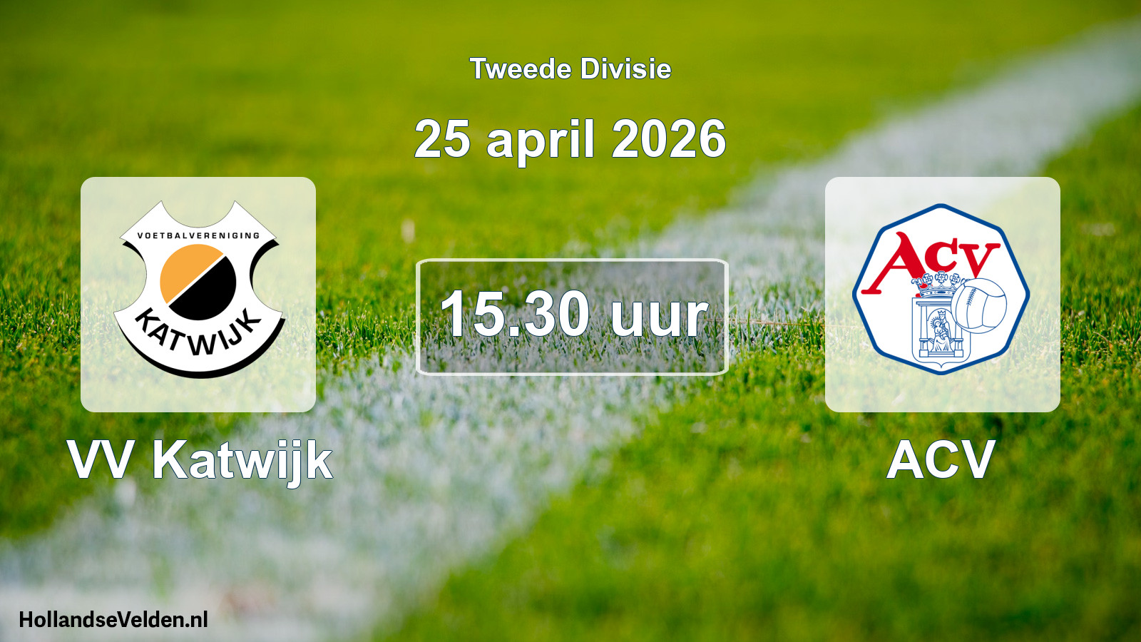 Scheduled Match: VV Katwijk - ACV (25 April 2026)