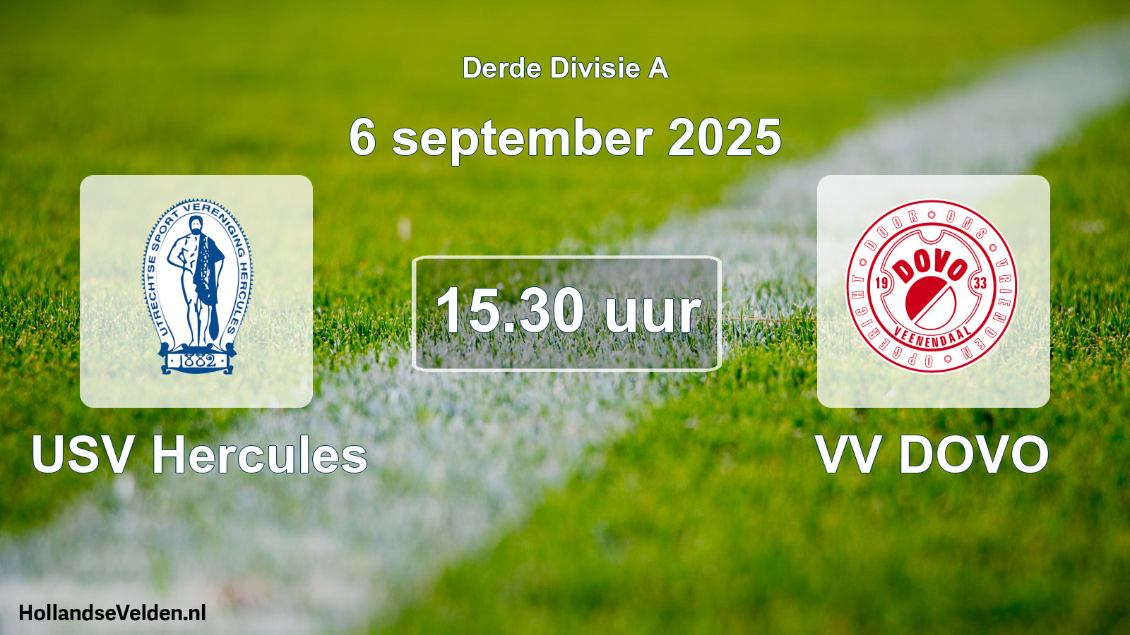 Scheduled Match: USV Hercules - VV DOVO (6 September 2025)