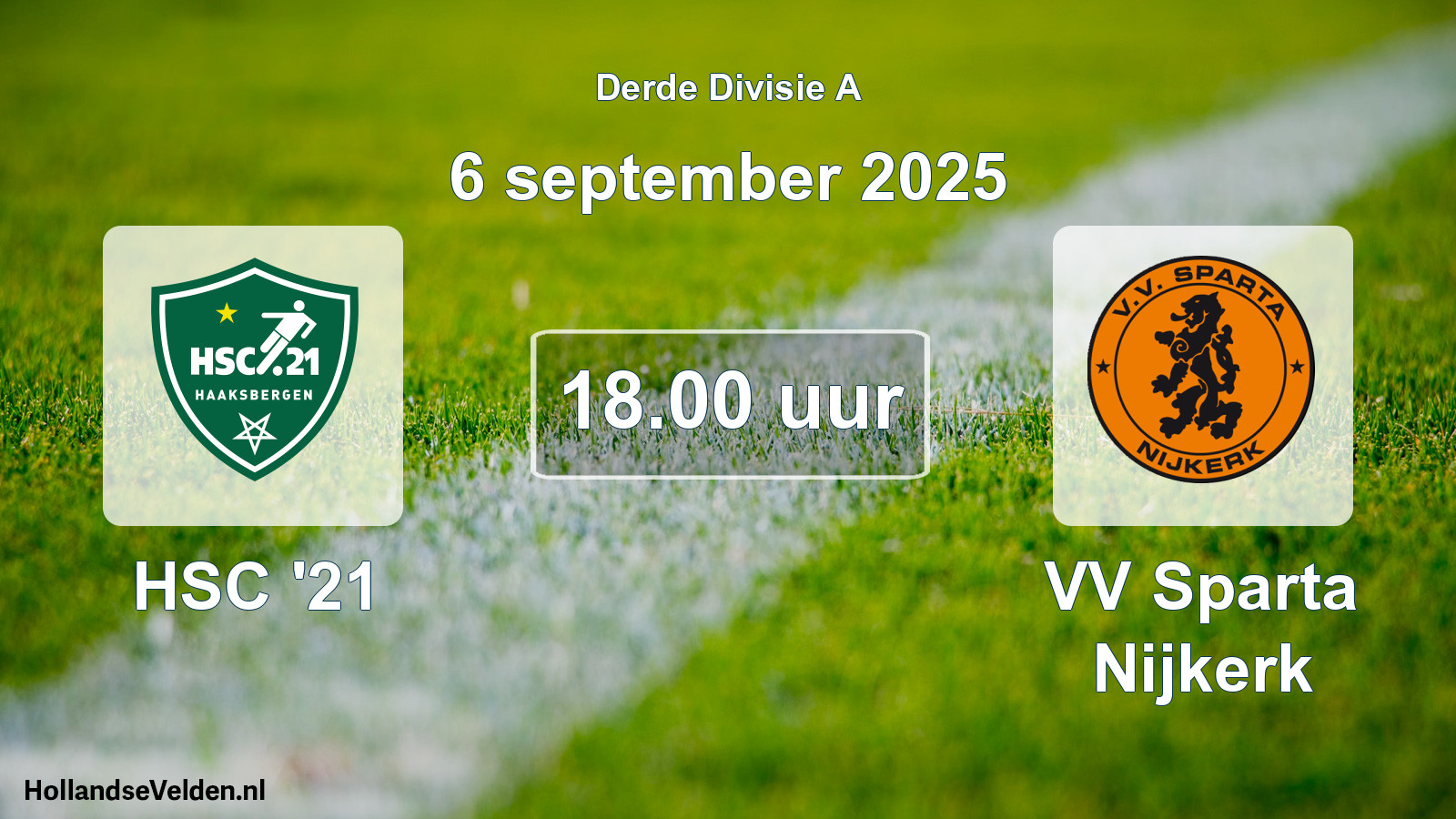 Scheduled Match: HSC '21 - VV Sparta Nijkerk (6 September 2025)
