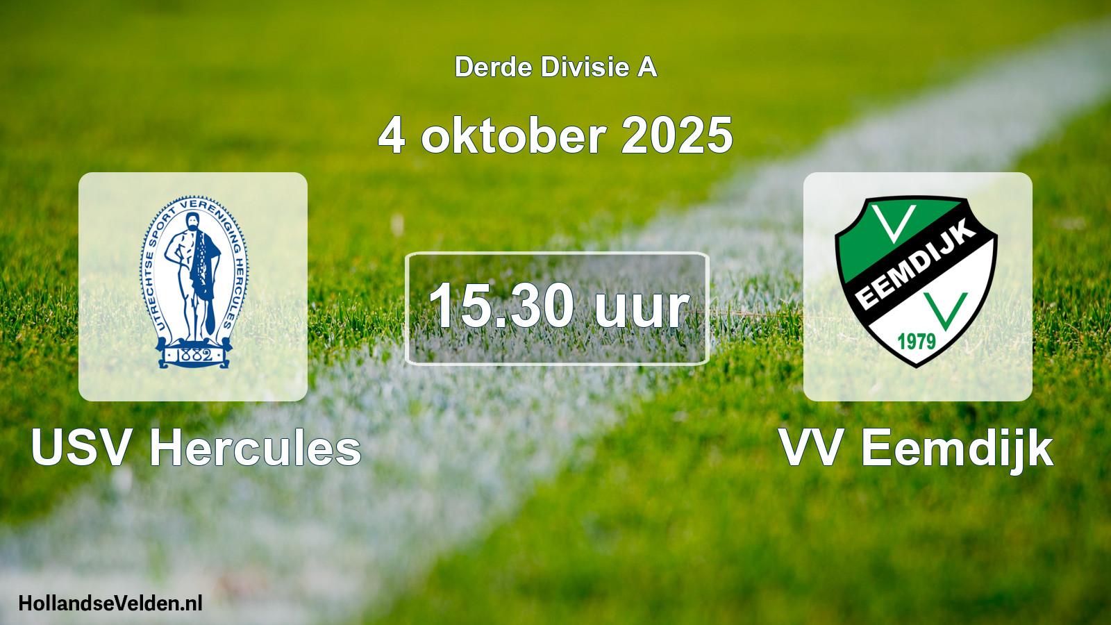 Scheduled Match: USV Hercules - VV Eemdijk (4 October 2025)