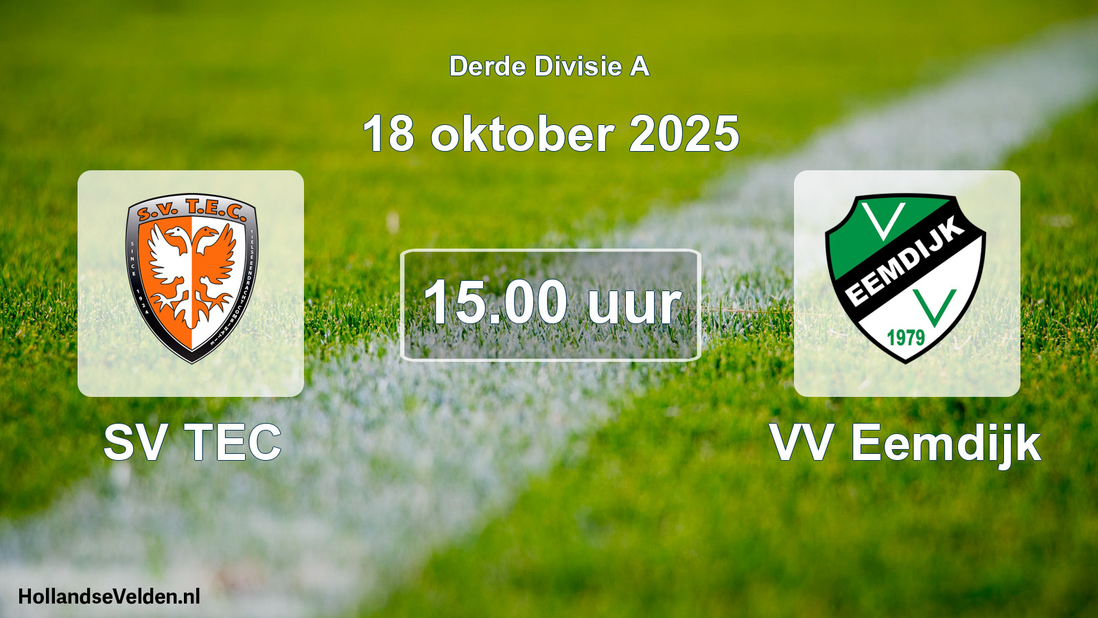 Scheduled Match: SV TEC - VV Eemdijk (18 October 2025)