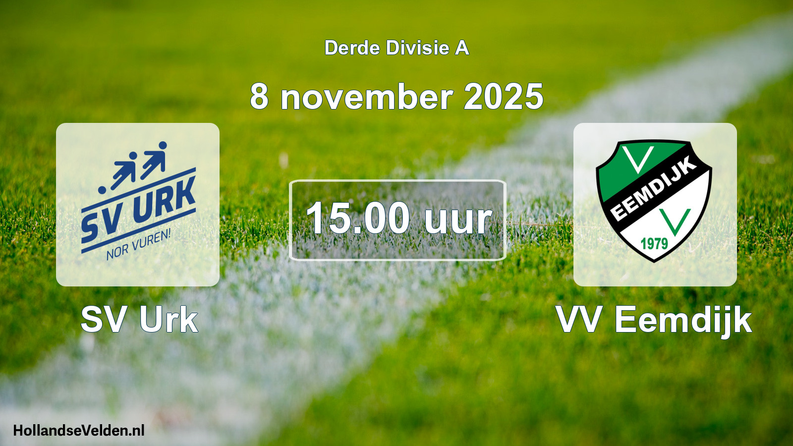 Scheduled Match: SV Urk - VV Eemdijk (8 November 2025)