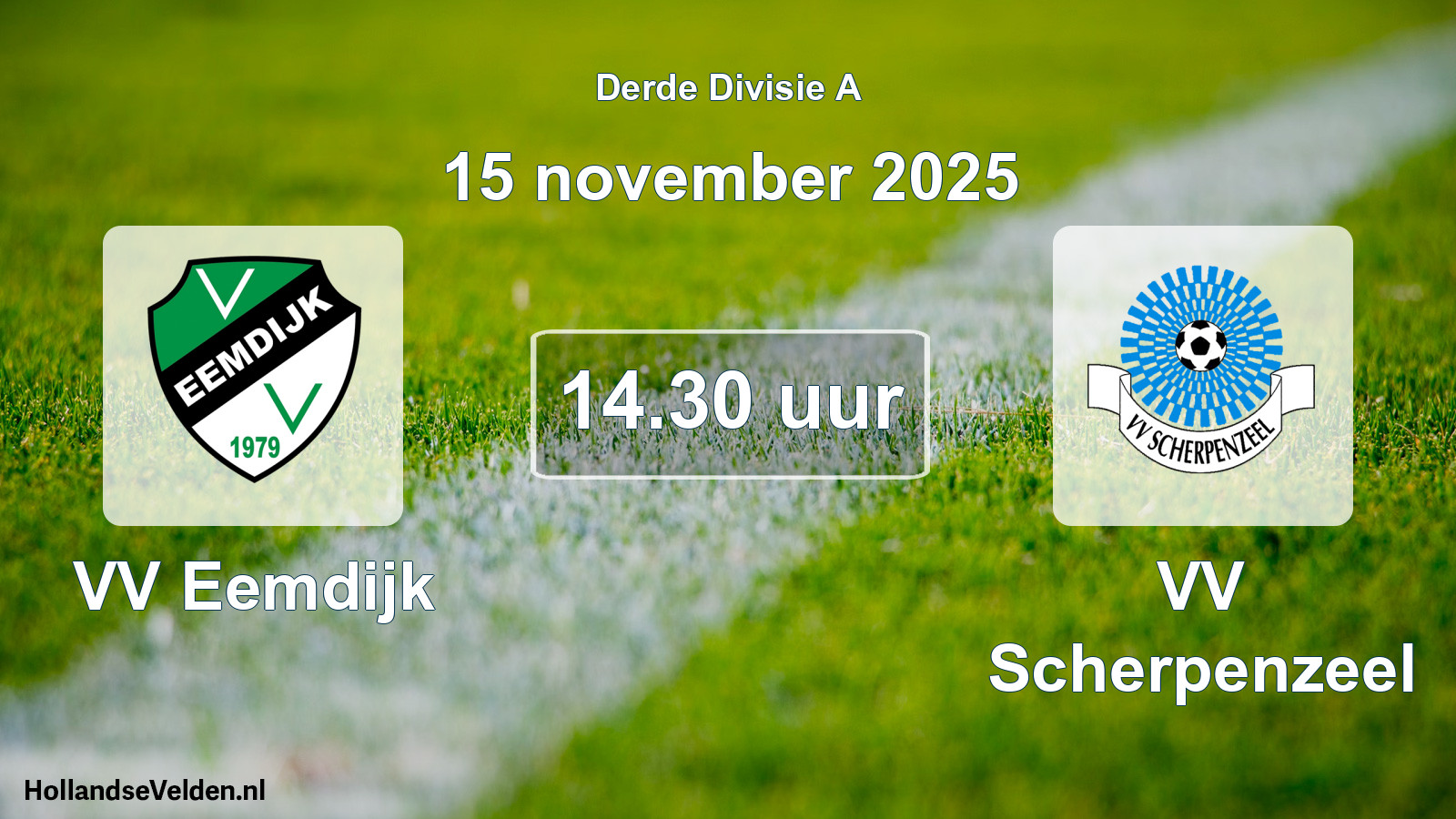 Scheduled Match: VV Eemdijk - VV Scherpenzeel (15 November 2025)