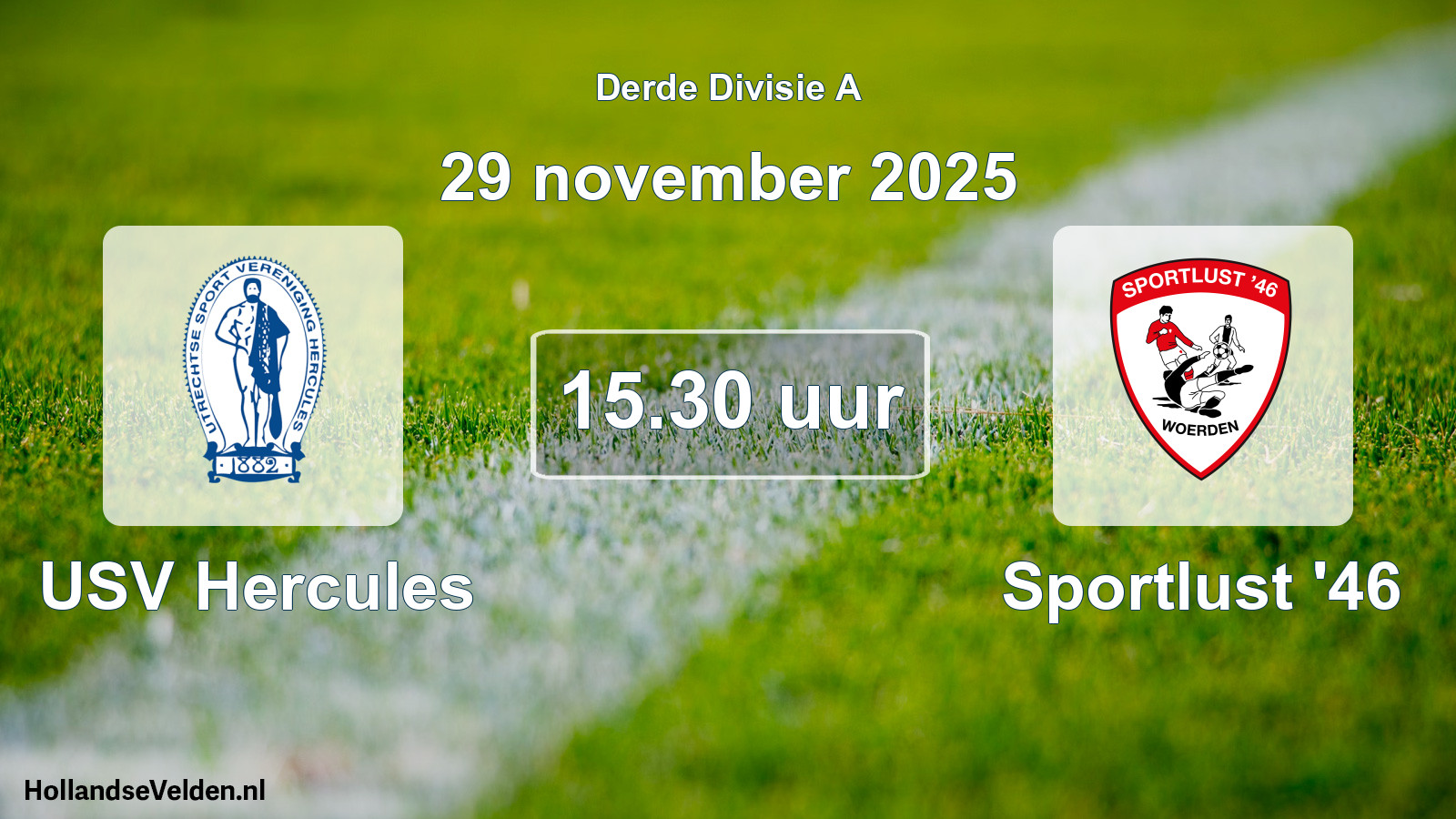 Geplande wedstrijd: USV Hercules - Sportlust '46 (29 november 2025)