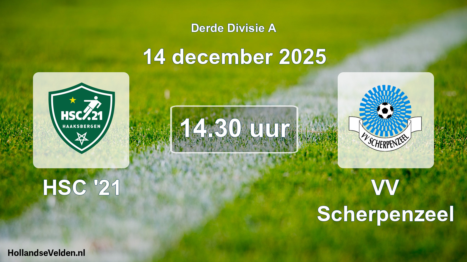 Scheduled Match: HSC '21 - VV Scherpenzeel (14 December 2025)