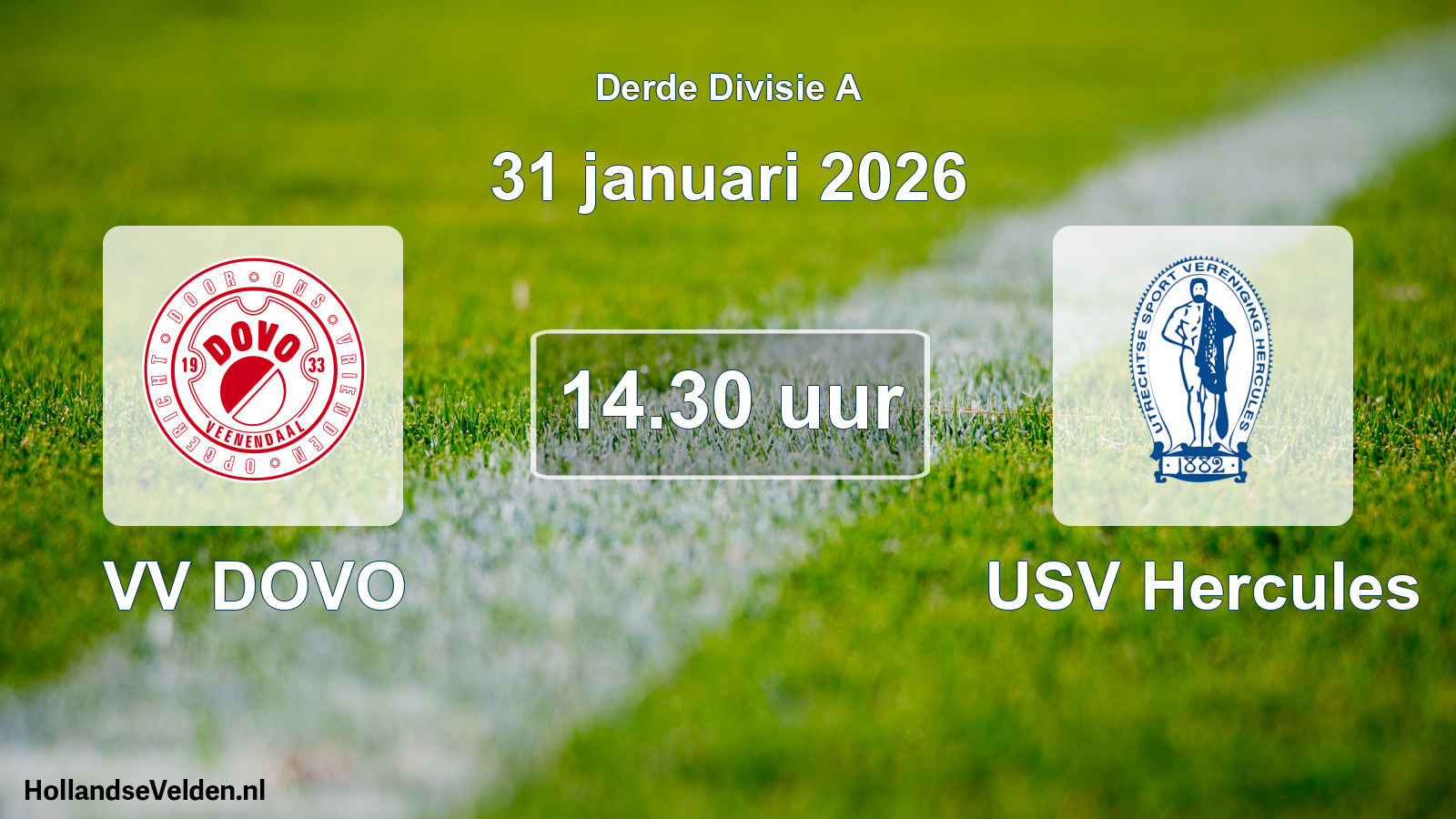 Scheduled Match: VV DOVO - USV Hercules (31 January 2026)