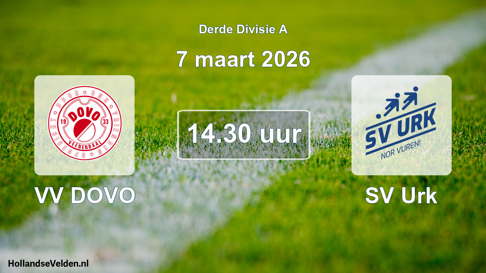 Scheduled Match: VV DOVO - SV Urk (7 March 2026)