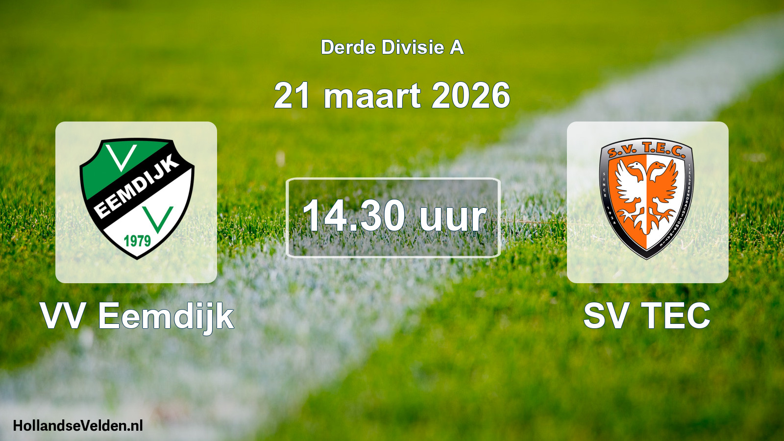 Scheduled Match: VV Eemdijk - SV TEC (21 March 2026)