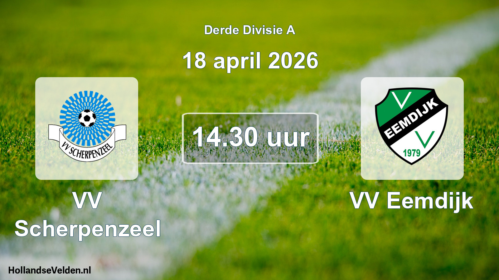 Scheduled Match: VV Scherpenzeel - VV Eemdijk (18 April 2026)