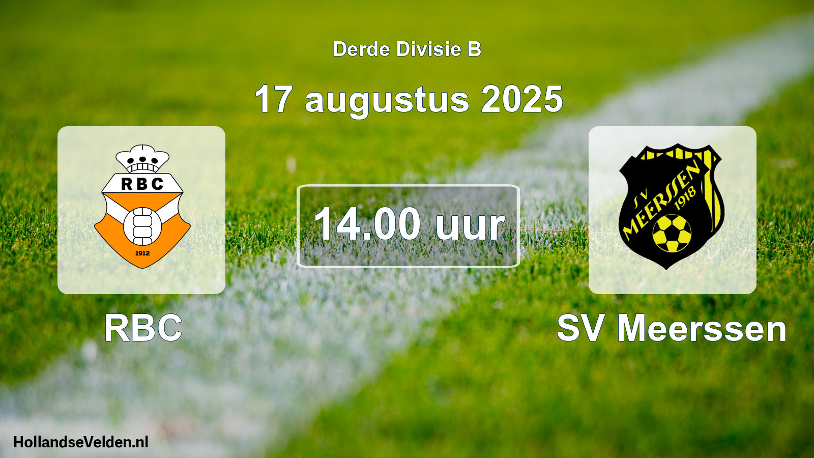 Scheduled Match: RBC - SV Meerssen (17 August 2025)