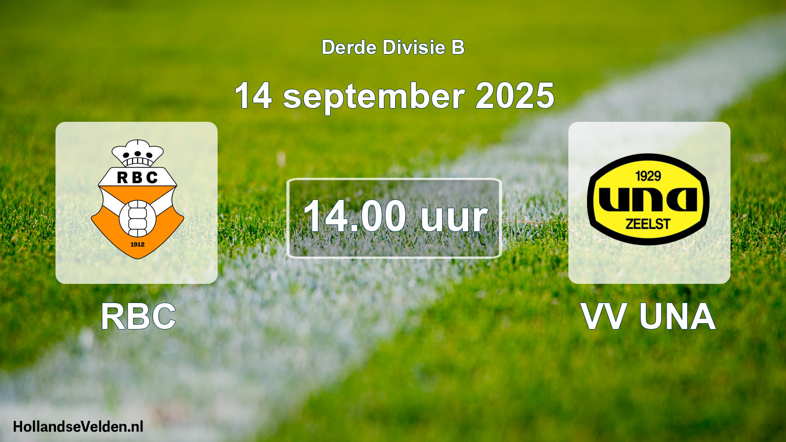 Scheduled Match: RBC - VV UNA (14 September 2025)