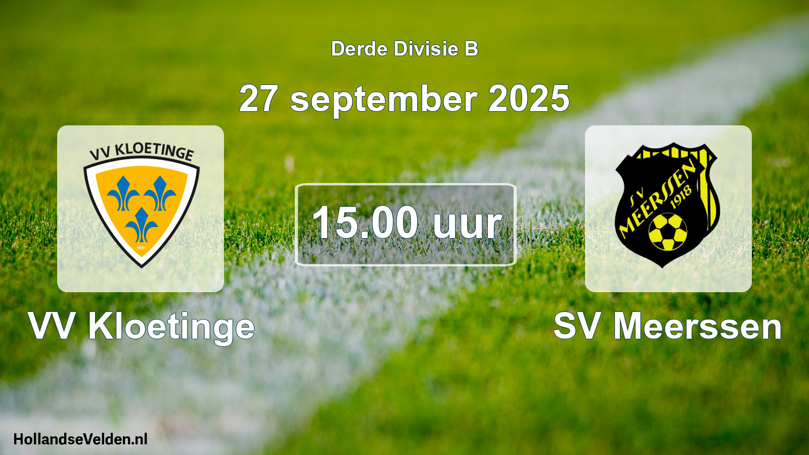 Scheduled Match: VV Kloetinge - SV Meerssen (27 September 2025)