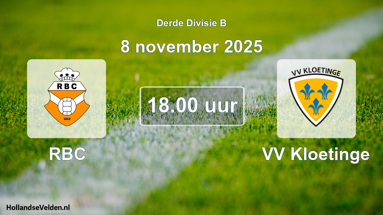 Scheduled Match: RBC - VV Kloetinge (8 November 2025)