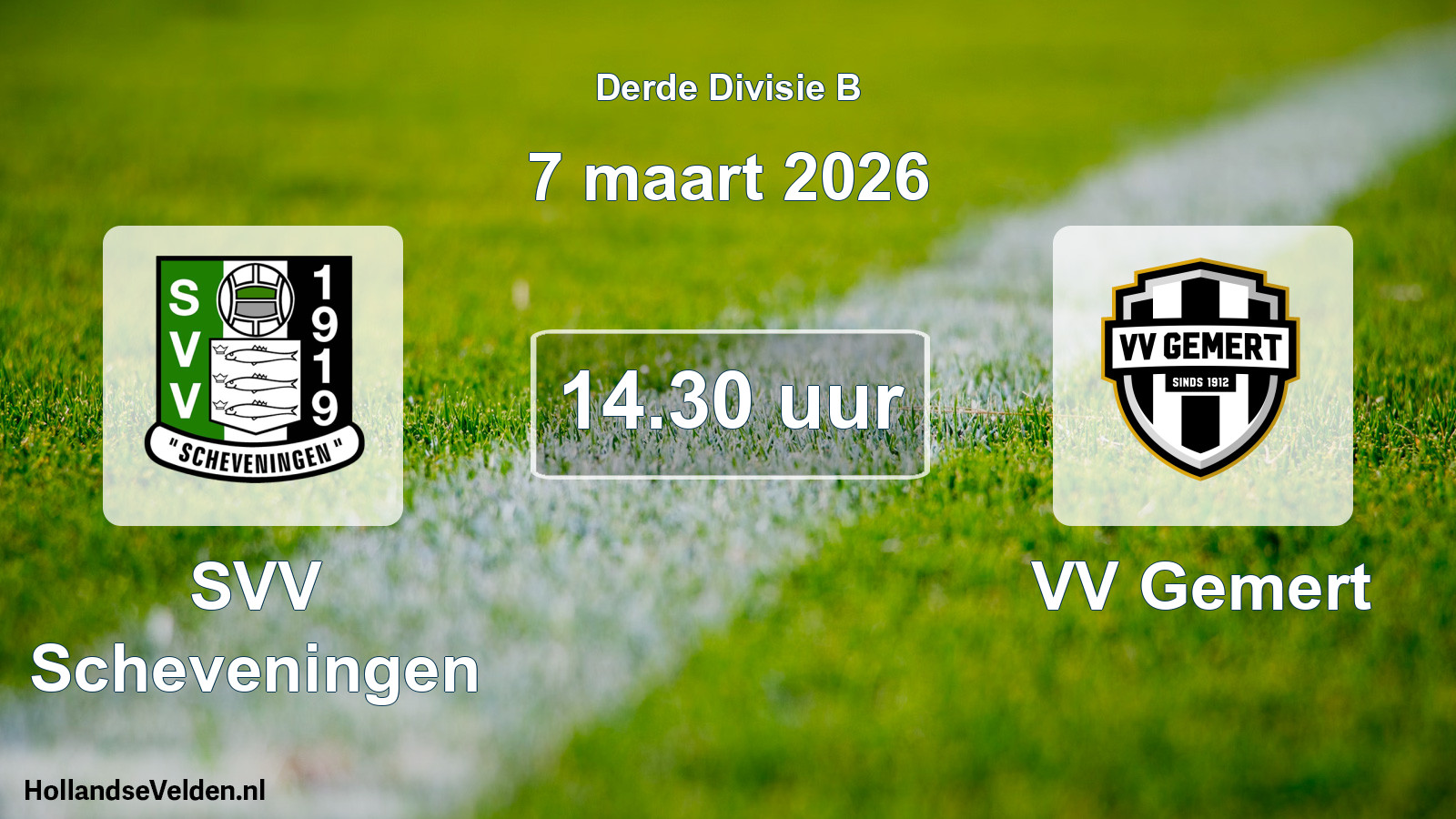 Scheduled Match: SVV Scheveningen - VV Gemert (7 March 2026)