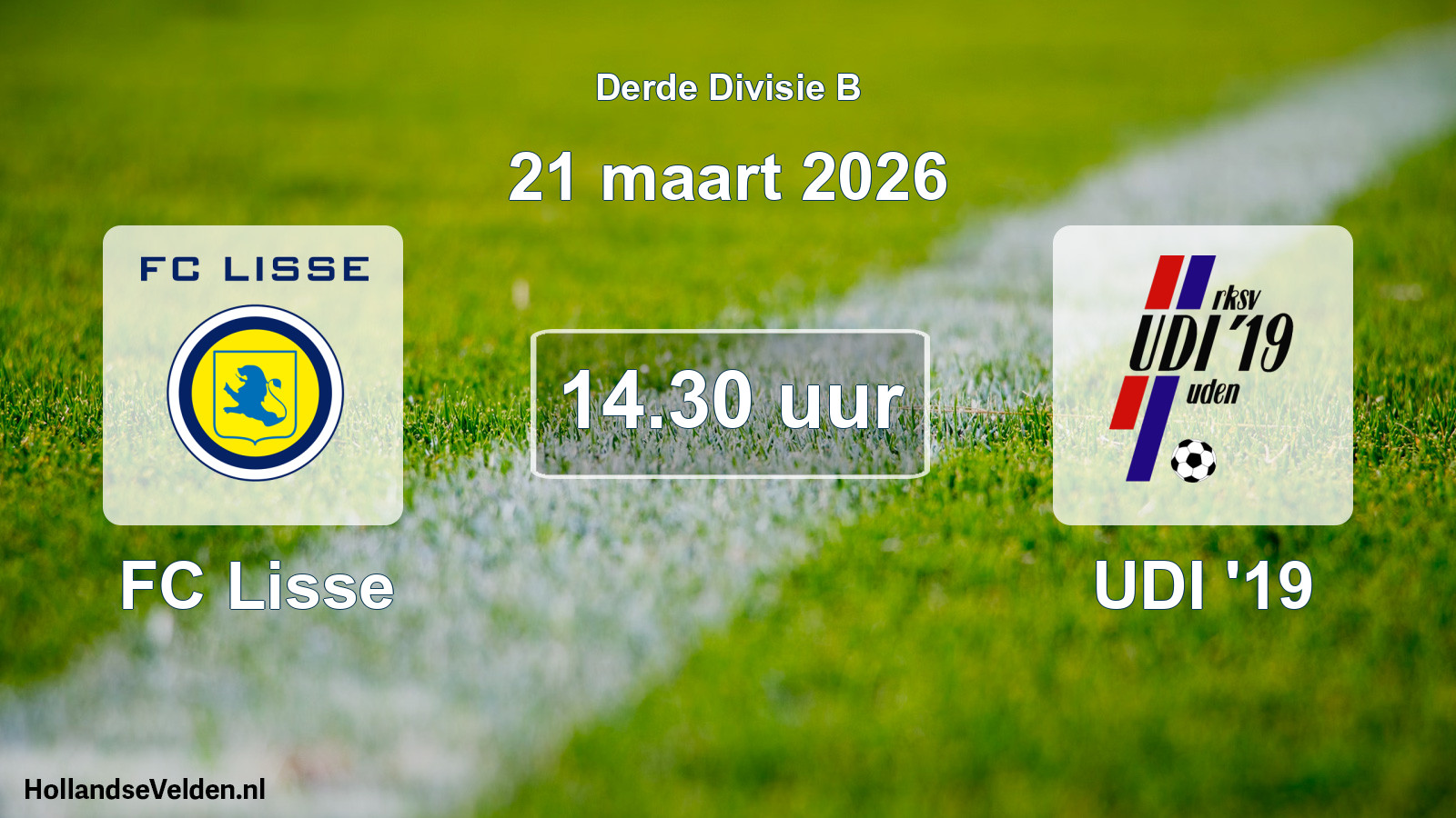Scheduled Match: FC Lisse - UDI '19 (21 March 2026)