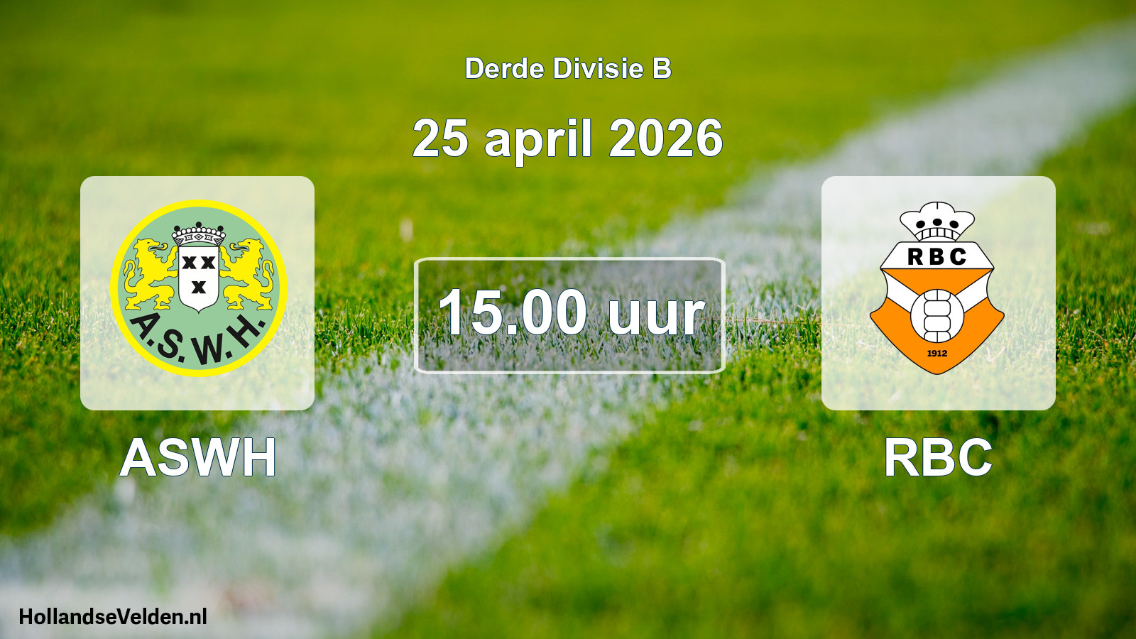 Scheduled Match: ASWH - RBC (25 April 2026)